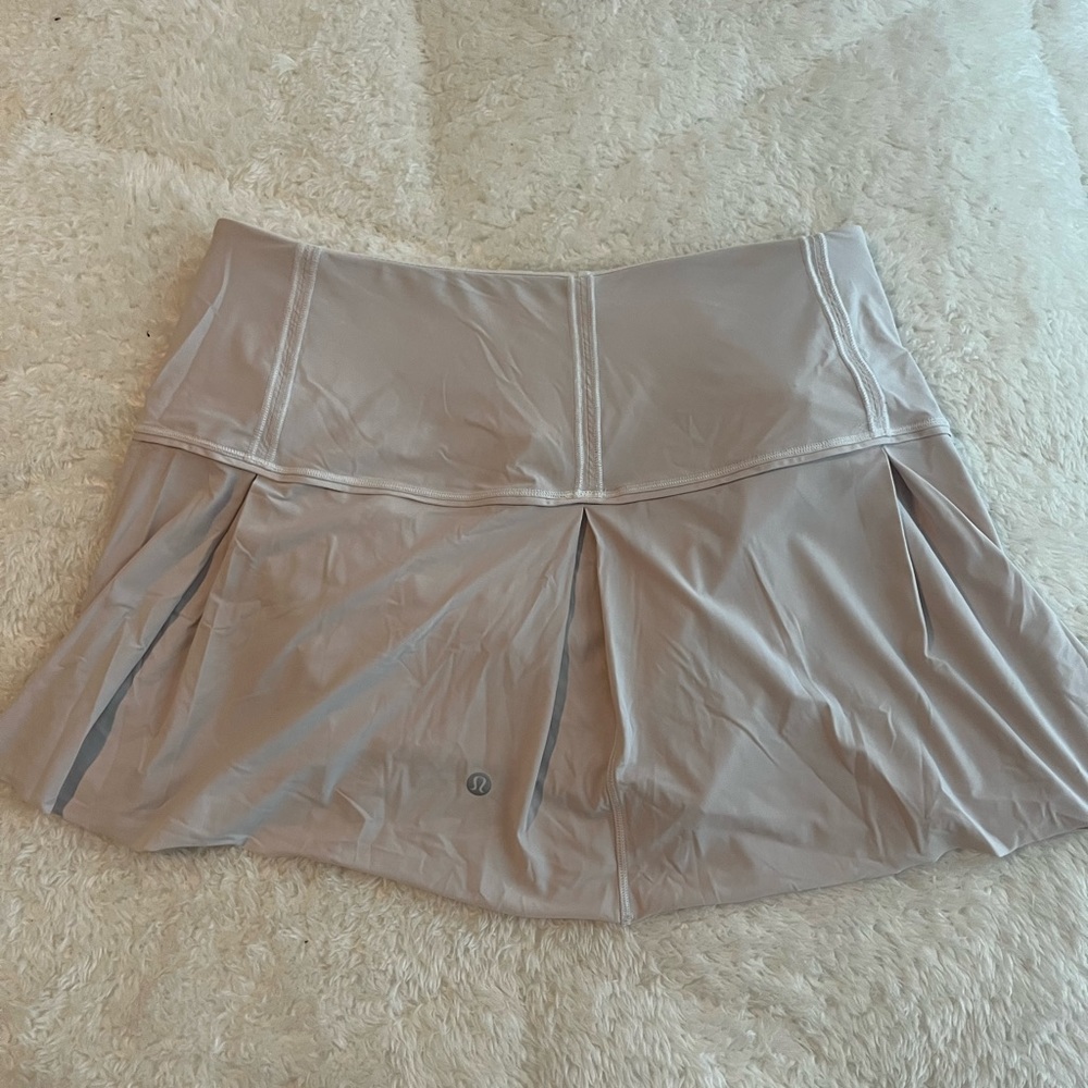 White LULU tennis skort